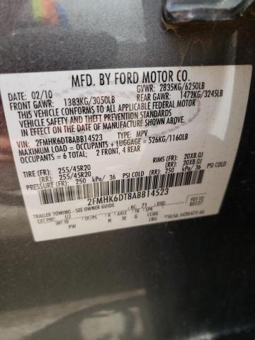 Photo 10 from auction – 2010 FORD FLEX LIMIT with VIN 2FMHK6DT8ABB14523