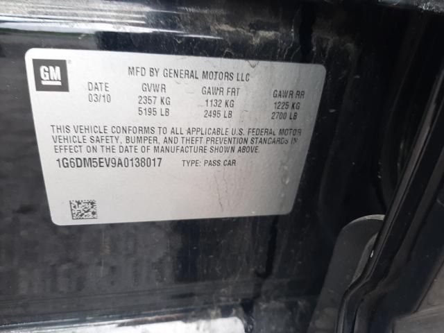 Photo 10 from auction – 2010 CADILLAC CTS PERFOR with VIN 1G6DM5EV9A0138017