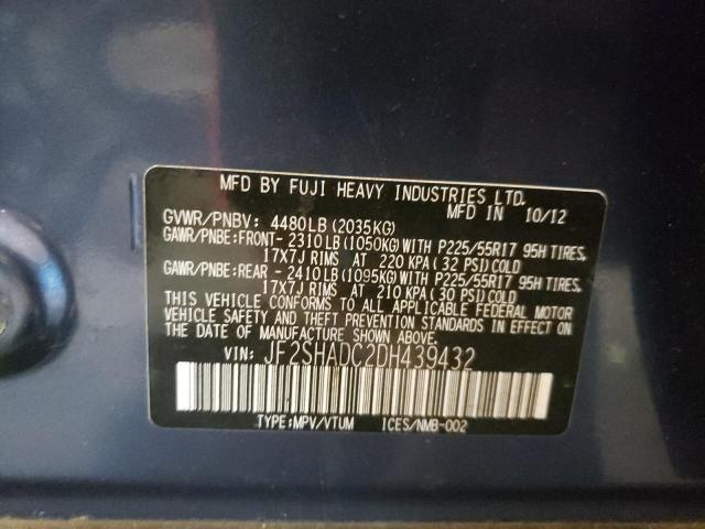 Photo 10 from auction – 2013 SUBARU FORESTER 2 with VIN JF2SHADC2DH439432