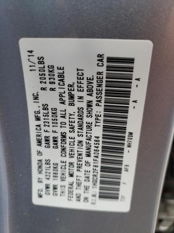Photo 10 from auction – 2015 HONDA ACCORD EXL with VIN 1HGCR2F81FA064564