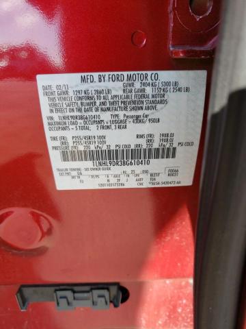 Photo 10 from auction – 2011 LINCOLN MKS with VIN 1LNHL9DR3BG610410