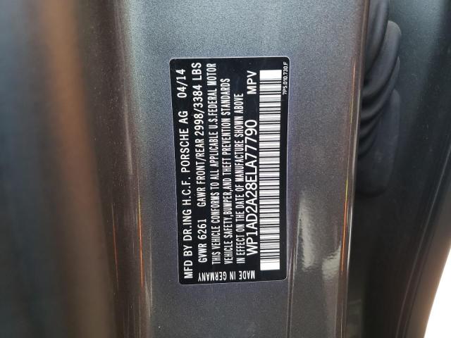 Photo 10 from auction – 2014 PORSCHE CAYENNE GT with VIN WP1AD2A28ELA77790