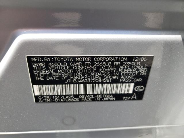 Фото 10 с аукциона – 2007 LEXUS ES 350 с VIN JTHBJ46G372084281