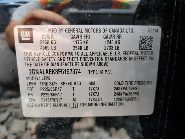Photo 10 from auction – 2015 CHEVROLET EQUINOX LS with VIN 2GNALAEK8F6157374