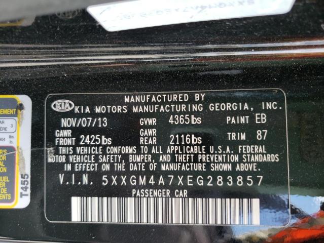 Photo 10 from auction – 2014 KIA OPTIMA LX with VIN 5XXGM4A7XEG283857