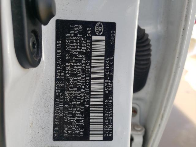 Photo 10 from auction – 2016 TOYOTA CAMRY LE with VIN 4T1BF1FKXGU132042
