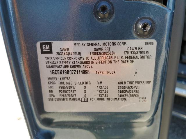 Photo 10 from auction – 2007 CHEVROLET SILVERADO with VIN 1GCEK19B07Z114998