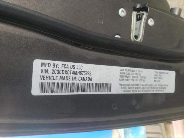 Photo 10 from auction – 2021 DODGE CHARGER R/ with VIN 2C3CDXCT4MH675226