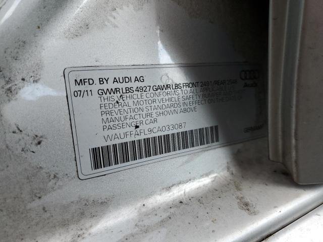Photo 10 from auction – 2012 AUDI A4 PREMIUM with VIN WAUFFAFL9CA033087