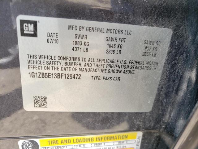 Photo 10 from auction – 2011 CHEVROLET MALIBU LS with VIN 1G1ZB5E13BF129472