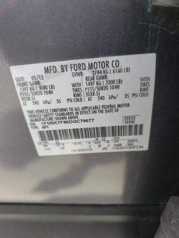 Photo 10 from auction – 2013 FORD EXPLORER L with VIN 1FM5K7F86DGC79677