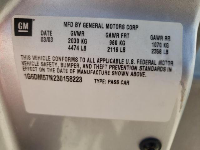 Photo 10 from auction – 2003 CADILLAC CTS with VIN 1G6DM57N230158223