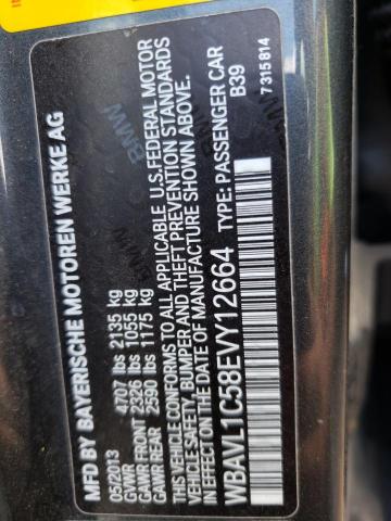 Photo 10 from auction – 2014 BMW X1 XDRIVE2 with VIN WBAVL1C58EVY12664