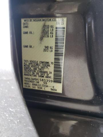 Photo 10 from auction – 2015 NISSAN ALTIMA 2.5 with VIN 1N4AL3AP0FC585359