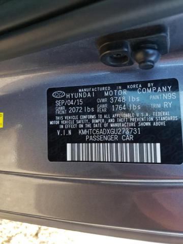 Photo 10 from auction – 2016 HYUNDAI VELOSTER with VIN KMHTC6ADXGU273731