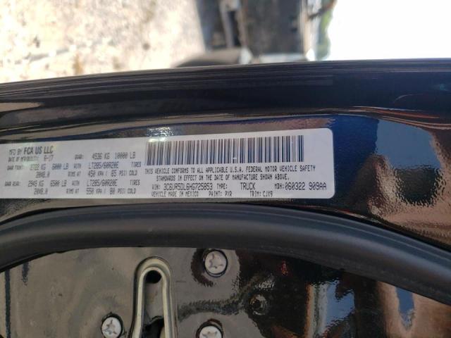 Photo 10 from auction – 2017 RAM 2500 SLT with VIN 3C6UR5DL6HG725853