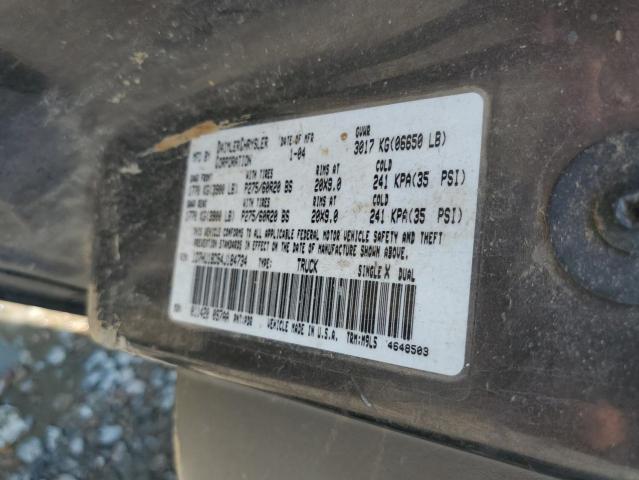 Photo 10 from auction – 2004 DODGE RAM 1500 S with VIN 1D7HU18D54J184734