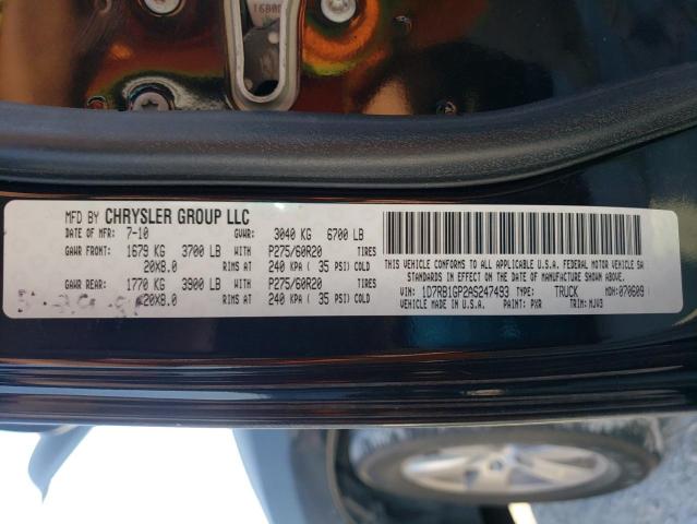 Photo 10 from auction – 2010 DODGE RAM 1500 with VIN 1D7RB1GP2AS247493