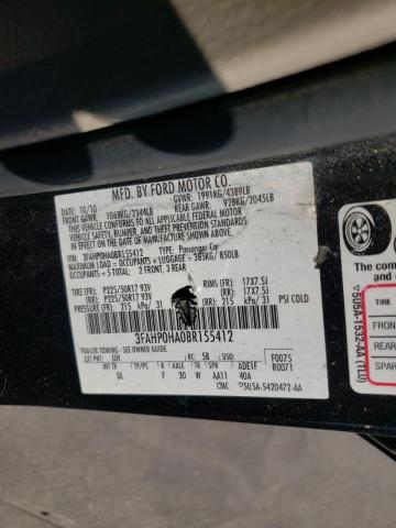 Photo 10 from auction – 2011 FORD FUSION SE with VIN 3FAHP0HA0BR155412