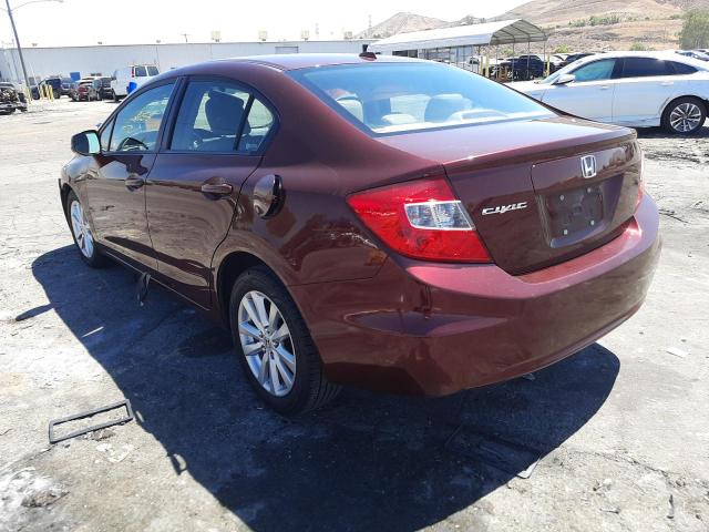 Photo 3 from auction – 2012 HONDA CIVIC EXL with VIN 19XFB2F90CE302678