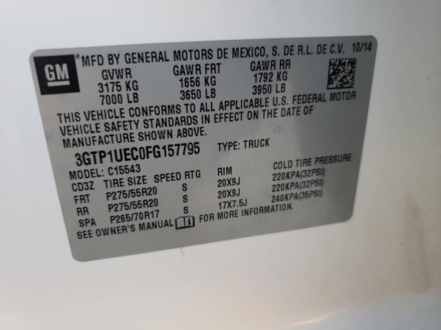 Photo 10 from auction – 2015 GMC SIERRA C15 with VIN 3GTP1UEC0FG157795