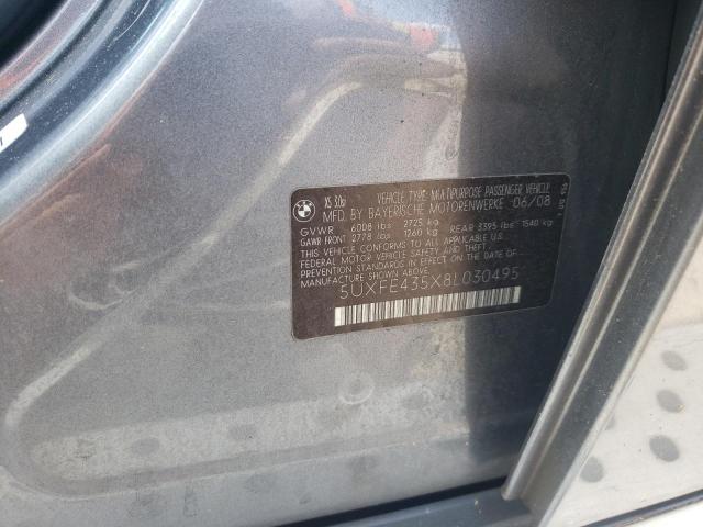 Photo 10 from auction – 2008 BMW X5 with VIN 5UXFE435X8L030495