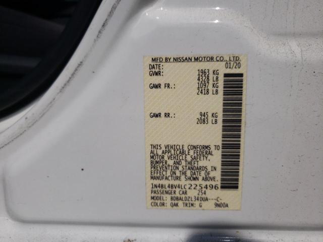 Photo 10 from auction – 2020 NISSAN ALTIMA S with VIN 1N4BL4BV4LC225496