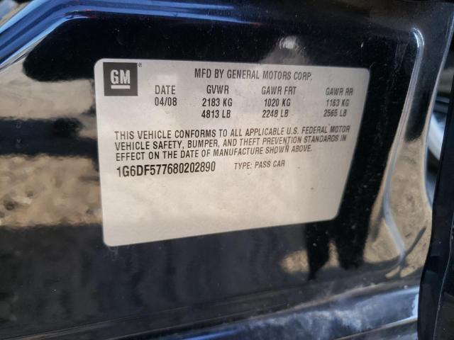 Photo 10 from auction – 2008 CADILLAC CTS with VIN 1G6DF577680202890