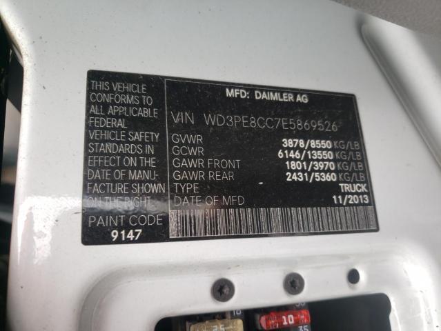 Photo 10 from auction – 2014 MERCEDES-BENZ SPRINTER 2 with VIN WD3PE8CC7E5869526