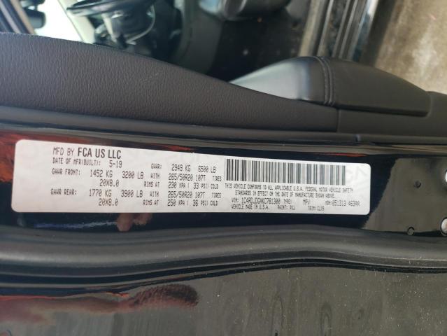 Photo 10 from auction – 2019 DODGE DURANGO GT with VIN 1C4RDJDGXKC781300