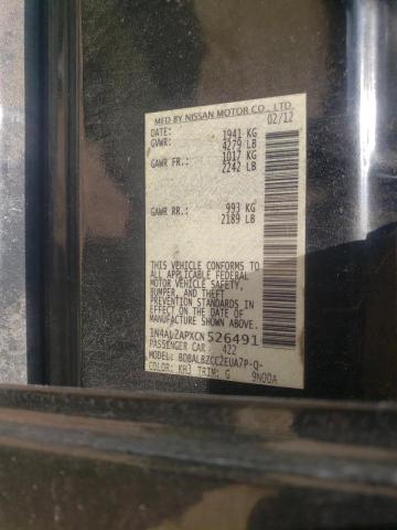 Photo 10 from auction – 2012 NISSAN ALTIMA BAS with VIN 1N4AL2APXCN526491