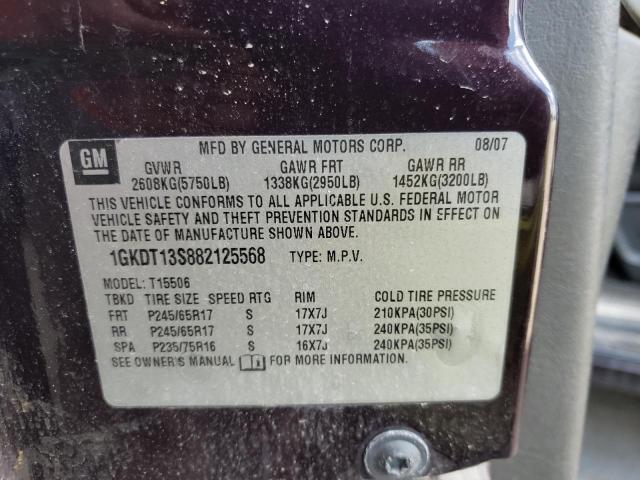 Photo 10 from auction – 2008 GMC ENVOY with VIN 1GKDT13S882125568