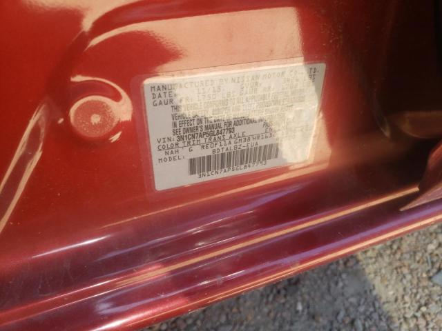 Photo 10 from auction – 2016 NISSAN VERSA S with VIN 3N1CN7AP5GL847793