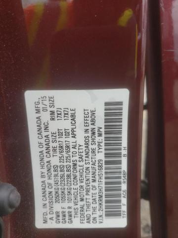 Photo 10 from auction – 2015 HONDA CR-V EXL with VIN 2HKRM3H71FH516829