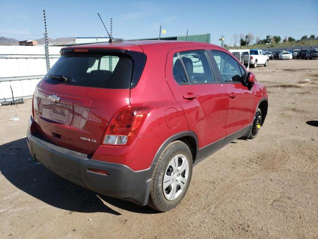 Photo 4 from auction – 2015 CHEVROLET TRAX LS with VIN KL7CJKSB9FB102430
