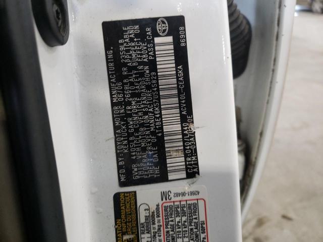 Photo 10 from auction – 2007 TOYOTA CAMRY CE with VIN 4T1BE46K57U545829