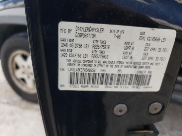Photo 10 from auction – 2007 JEEP LIBERTY SP with VIN 1J4GL48K37W508659