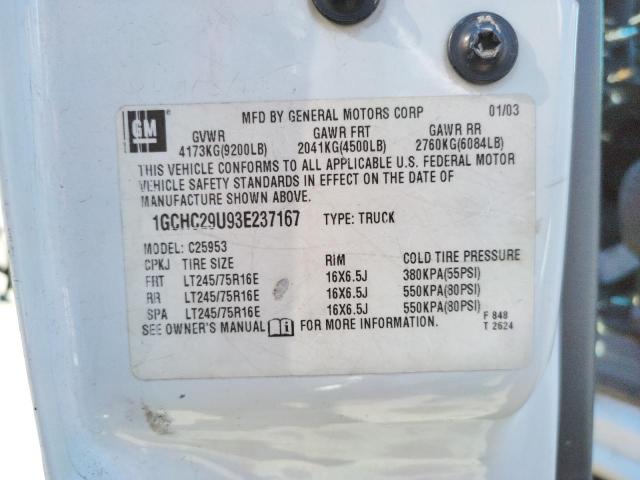 Photo 10 from auction – 2003 CHEVROLET SILVERADO with VIN 1GCHC29U93E237167