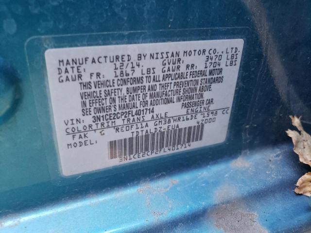 Photo 10 from auction – 2015 NISSAN VERSA NOTE with VIN 3N1CE2CP2FL401714