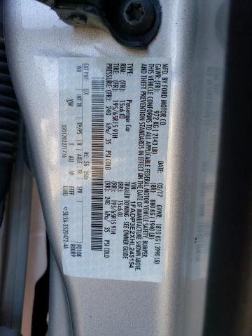Photo 10 from auction – 2017 FORD FOCUS S with VIN 1FADP3E2XHL245154