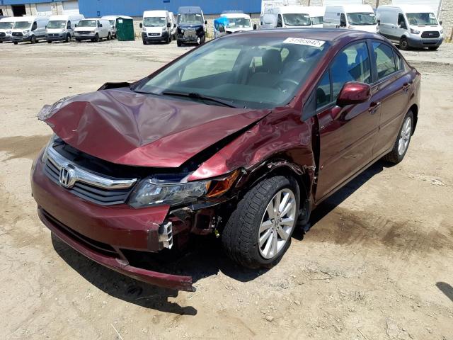 Photo 2 from auction – 2012 HONDA CIVIC EXL with VIN 2HGFB2F91CH506301