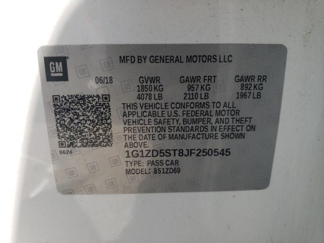 Photo 10 from auction – 2018 CHEVROLET MALIBU LT with VIN 1G1ZD5ST8JF250545