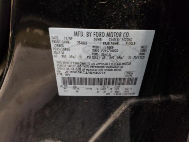 Photo 10 from auction – 2010 FORD EDGE LIMIT with VIN 2FMDK3KC2ABA80076