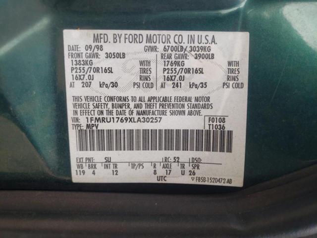 Photo 10 from auction – 1999 FORD EXPEDITION with VIN 1FMRU1769XLA30257