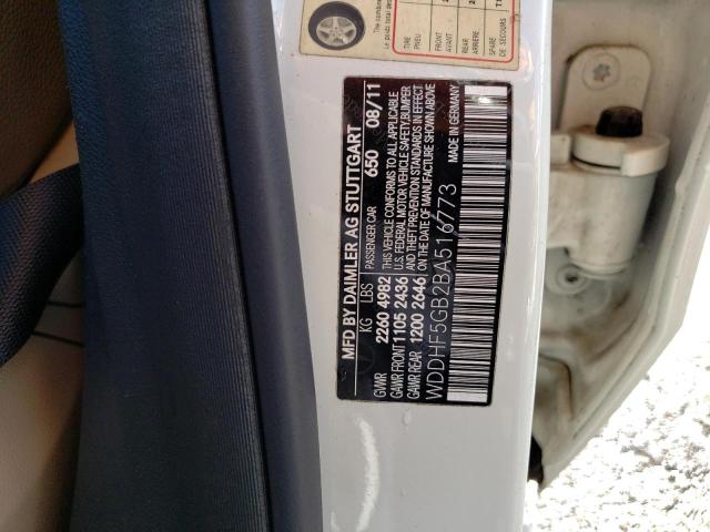 Photo 10 from auction – 2011 MERCEDES-BENZ E 350 with VIN WDDHF5GB2BA516773