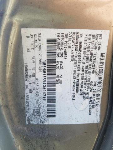 Photo 10 from auction – 2004 MERCURY SABLE LS P with VIN 1MEHM55S54G614259