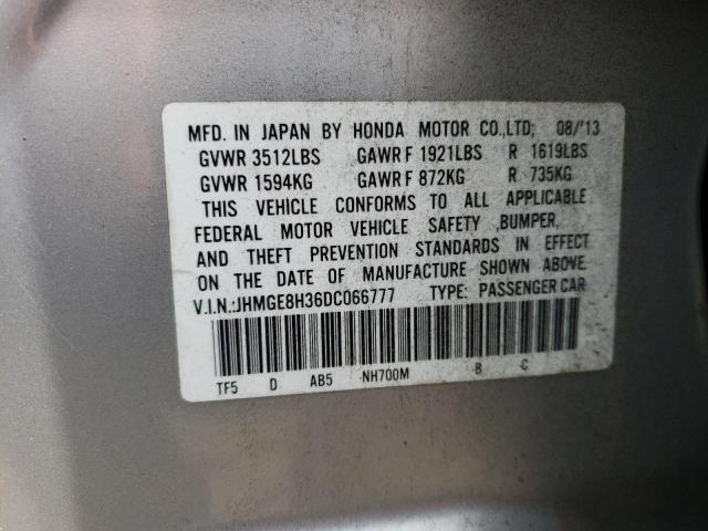 Photo 10 from auction – 2013 HONDA FIT with VIN JHMGE8H36DC066777