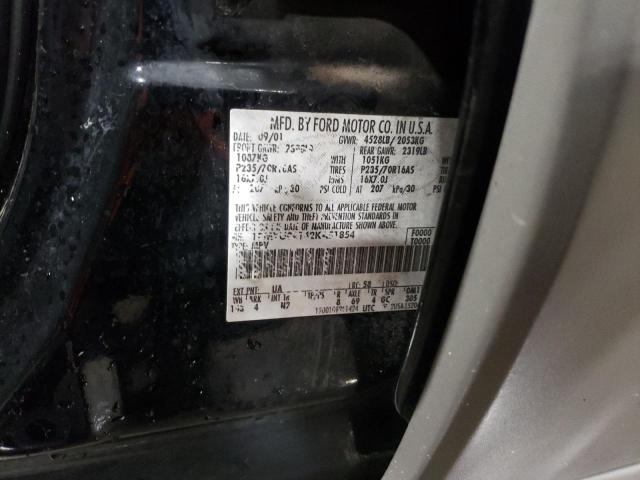 Photo 10 from auction – 2002 FORD ESCAPE XLT with VIN 1FMYU04142KA51854