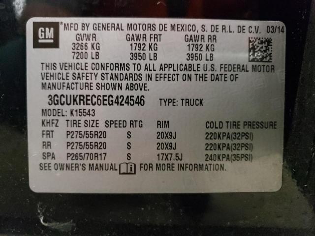 Photo 10 from auction – 2014 CHEVROLET SILVERADO with VIN 3GCUKREC6EG424546