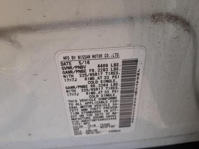 Photo 10 from auction – 2016 NISSAN ROGUE S with VIN JN8AT2MT5GW003466